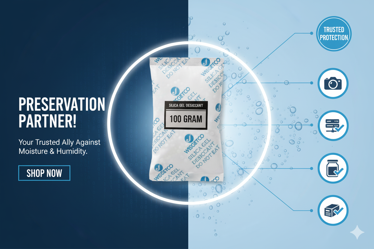 Silica Gel Packets 100 gram