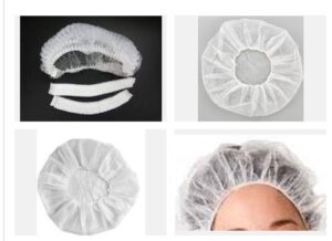 Disposable Head Caps Pack of 100 Pcs-White Hair Head Cover Net, Non-Woven, Multi Purpose