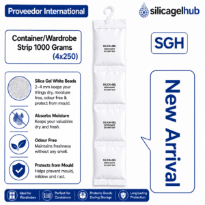 1kg Hangable White Silica Gel Strips Moisture Absorber